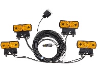 Комплект боковой гирлянды с габаритными фонарями Schmitz 1183229 / Aspoeck 87-1366-011 (9731)